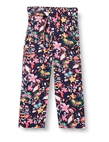 s.Oliver Junior Girl's 2130446 Culotte mit Gürtel und Allover Print, blau 59A0, 104 von s.Oliver