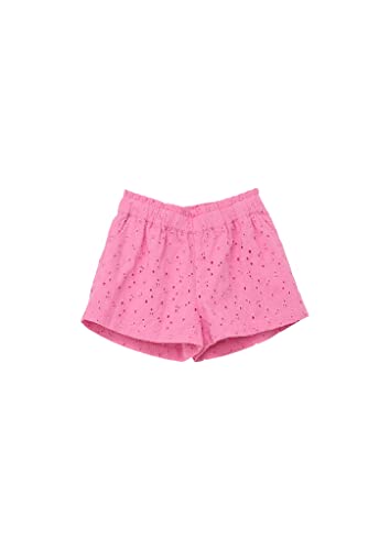 s.Oliver Junior Girl's Short mit Lochstickerei, PINK, 134 von s.Oliver