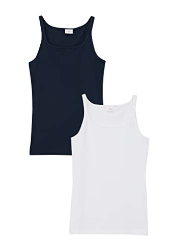 s.Oliver Junior Girl's Tanktop im Doppelpack, Blue, 140 von s.Oliver