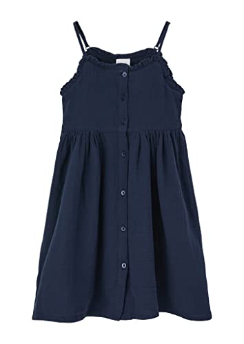 s.Oliver Junior Girls 2130595 Kleid mit Rüschen, blau 5952, 122 von s.Oliver