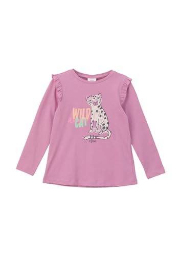 s.Oliver Junior Mädchen 2140026 Langarmshirt, pink 4410, 104-110 Grande Taille von s.Oliver