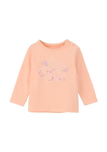 s.Oliver Junior Mädchen 2140160 Langarmshirts, orange 2018, 80 cm von s.Oliver