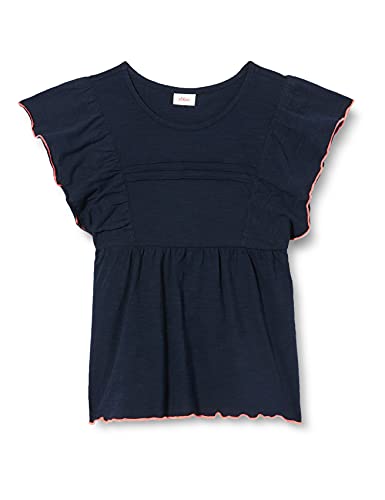 s.Oliver Junior Mädchen 403.10.104.12.130.2062541 T-Shirt, Dark Blue, 116/122 von s.Oliver