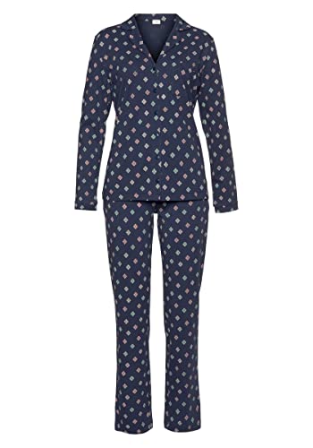 s.Oliver Damen Ak-210-47 Pyjamaset, Dunkelblau Krawattenmuster, 40-42 EU von s.Oliver