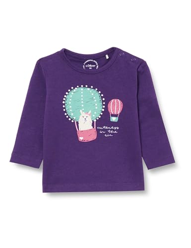 s.Oliver Mädchen 2134395 T-Shirt langarm, Lilac, 68 von s.Oliver