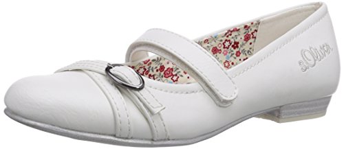 s.Oliver Mädchen 42406 Mary Jane Halbschuhe, Weiß (White 100) von s.Oliver