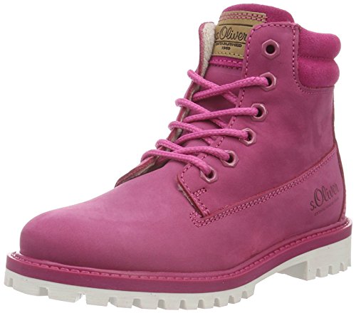 s.Oliver Mädchen 45109 Combat Boots, Violett (Fuxia 532), 36 von s.Oliver