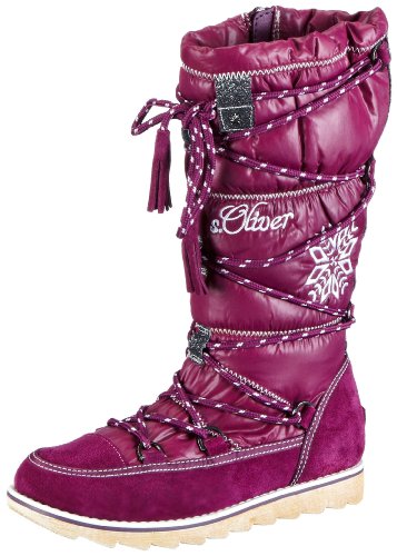 s.Oliver Mädchen Casual Schneestiefel, Violett (Orchid 509) von s.Oliver