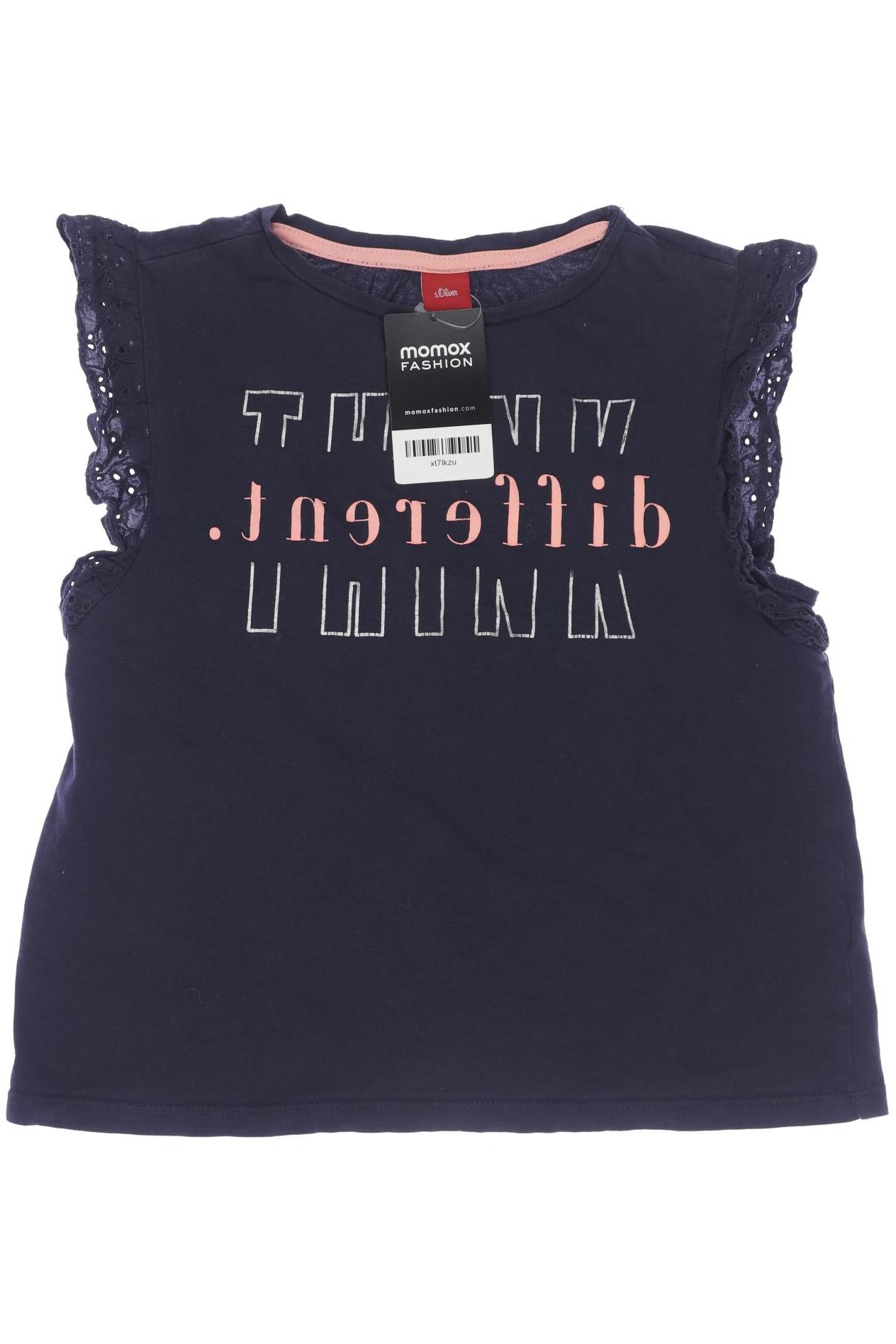 s.Oliver Damen T-Shirt, marineblau, Gr. 140 von s.Oliver