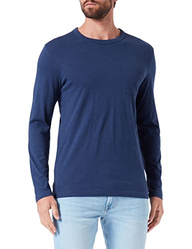 s.Oliver Men's 2129144 T-Shirt, Langarm, Blue, L von s.Oliver