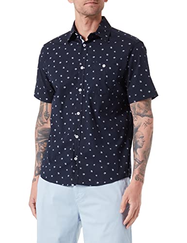 s.Oliver Men's Hemd, Langarm, Blue, L von s.Oliver