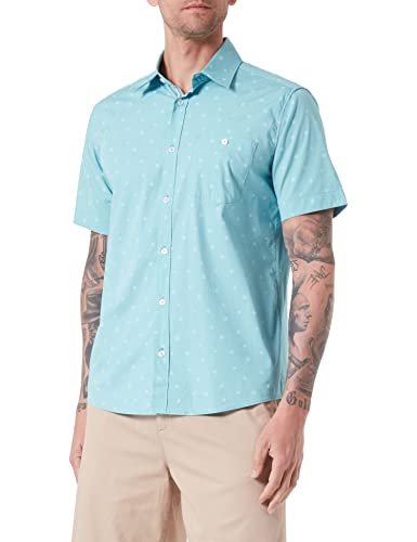 s.Oliver Men's Hemd, Langarm, Blue Green, M von s.Oliver