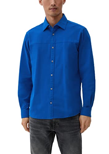 s.Oliver Men's 2125901 Hemden Langarm, blau 5621, M von s.Oliver