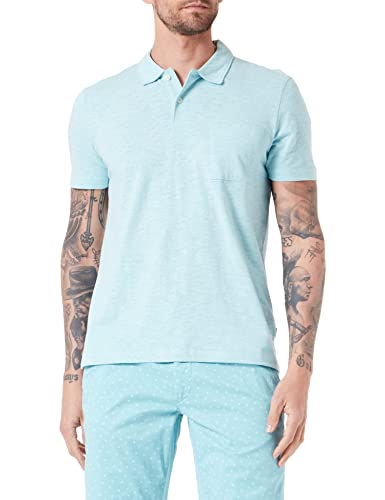 s.Oliver Men's Poloshirt, Kurzarm, türkis 61W2, S von s.Oliver