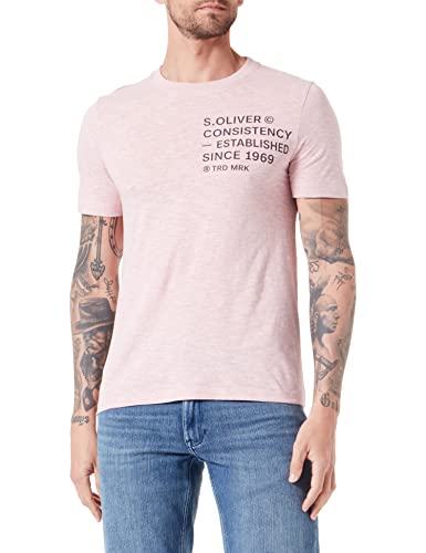 s.Oliver Men's T-Shirt, Kurzarm, PINK, XL von s.Oliver