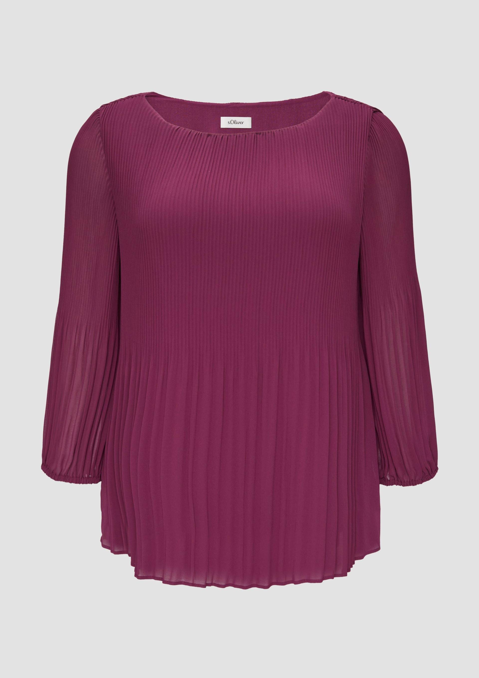 s.Oliver - Plissierte Chiffonbluse, Damen, Rosa s.Oliver - Plissierte Chiffonbluse, Damen, Rosa von s.Oliver