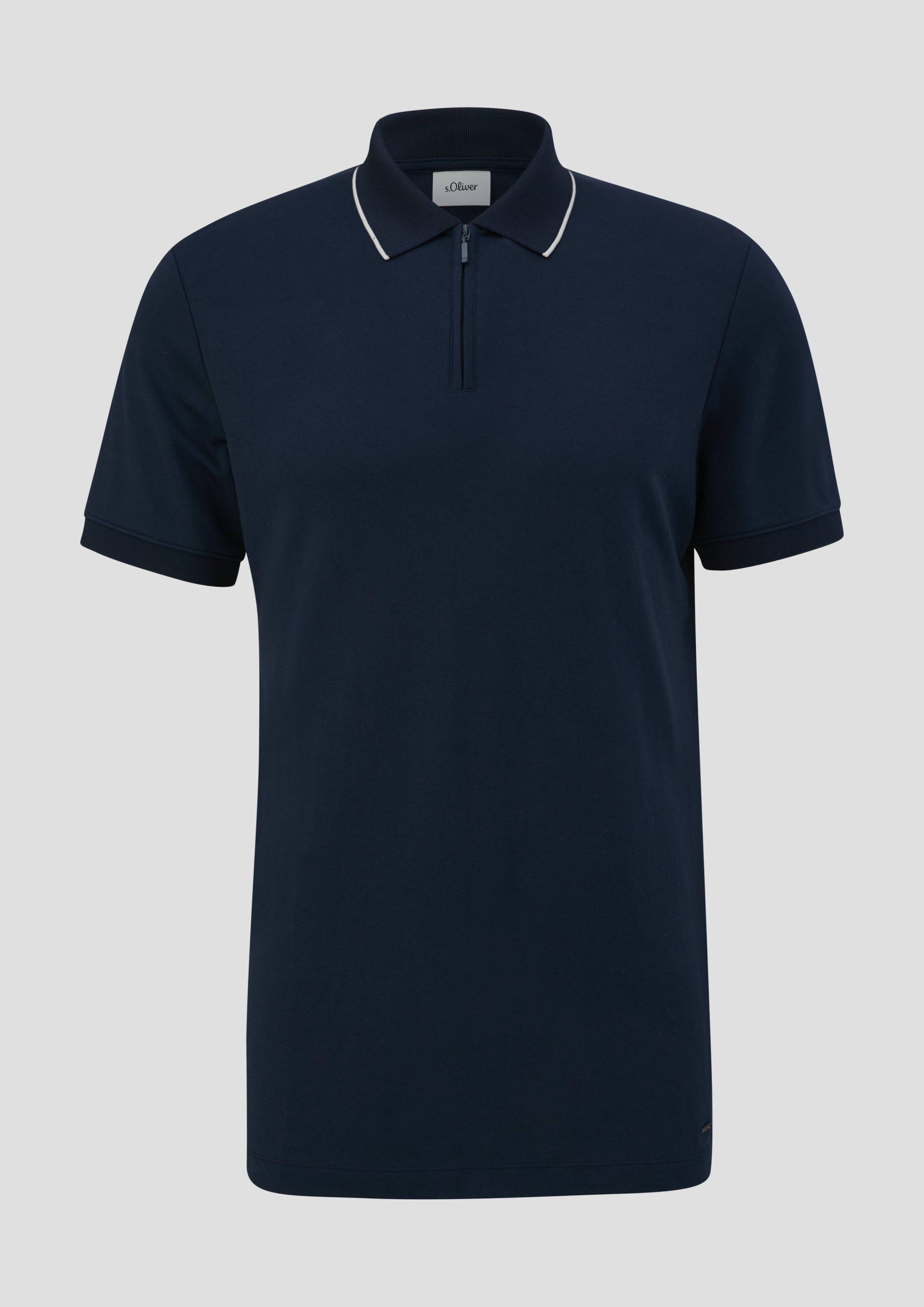 s.Oliver - Poloshirt aus Modalmix, Herren, blau von s.Oliver