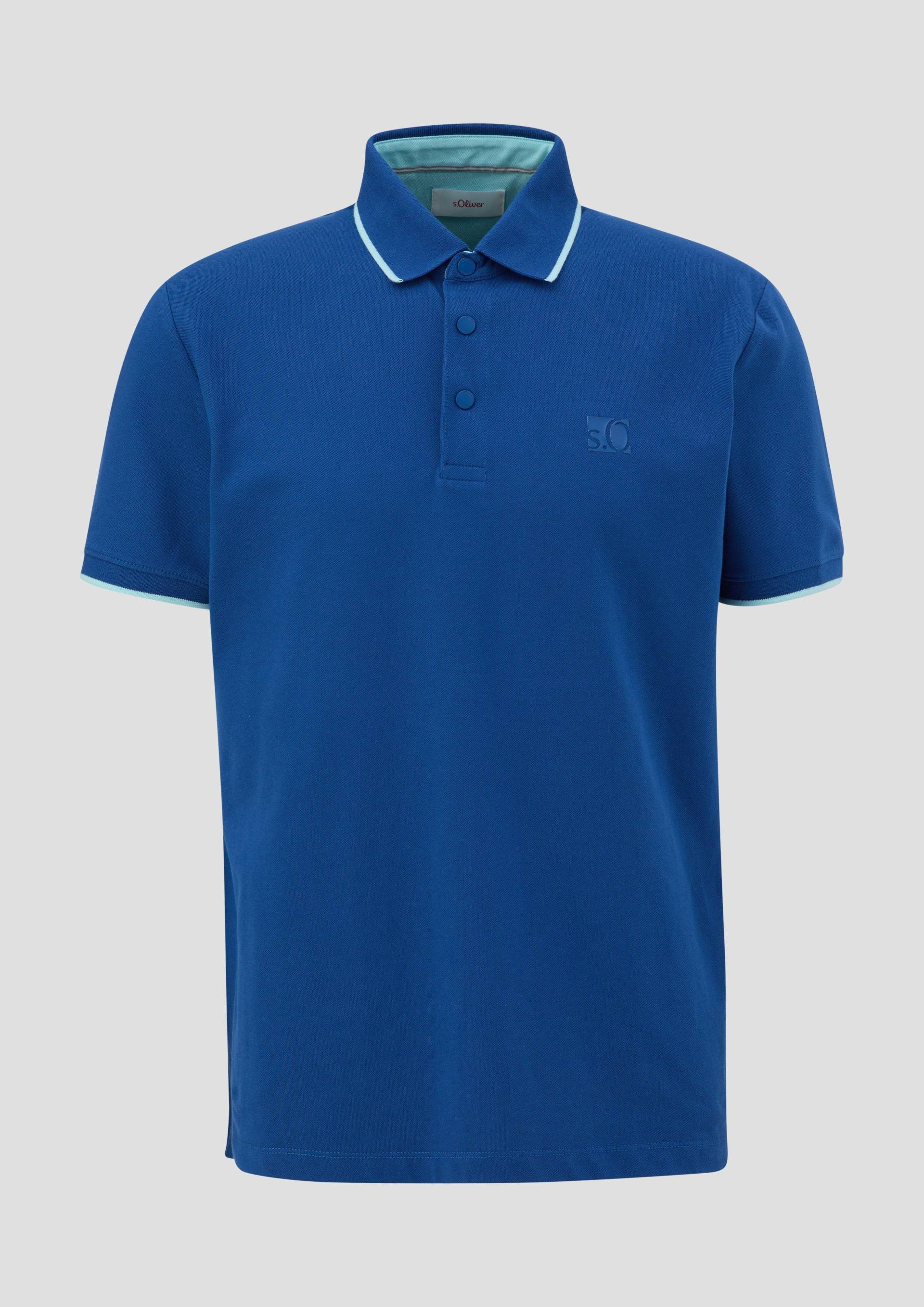 s.Oliver - Poloshirt mit Logo, Herren, blau von s.Oliver