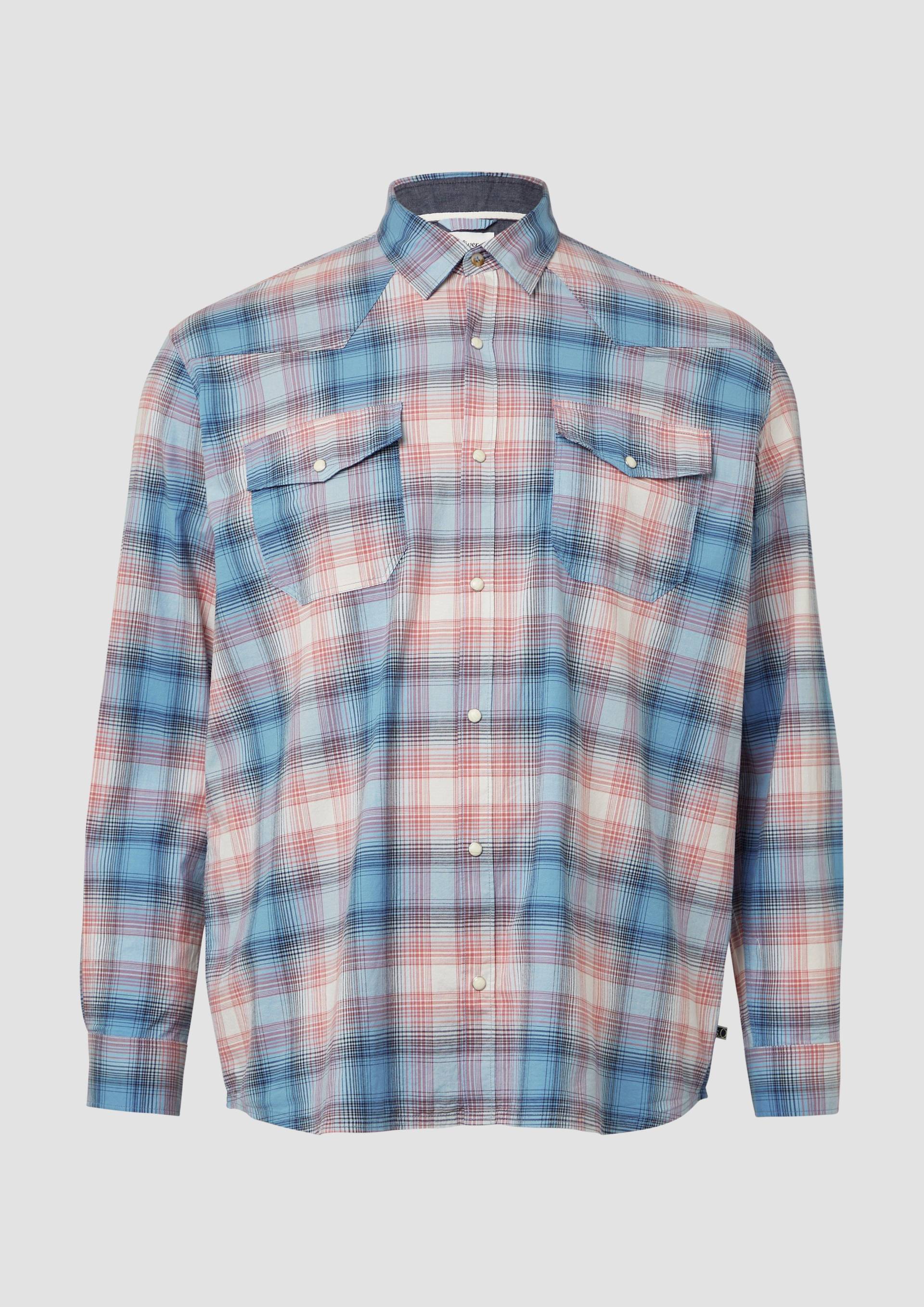 s.Oliver - Regular Fit: Kariertes Hemd im Western-Style, Herren, blau s.Oliver - Regular Fit: Kariertes Hemd im Western-Style, Herren, blau von s.Oliver