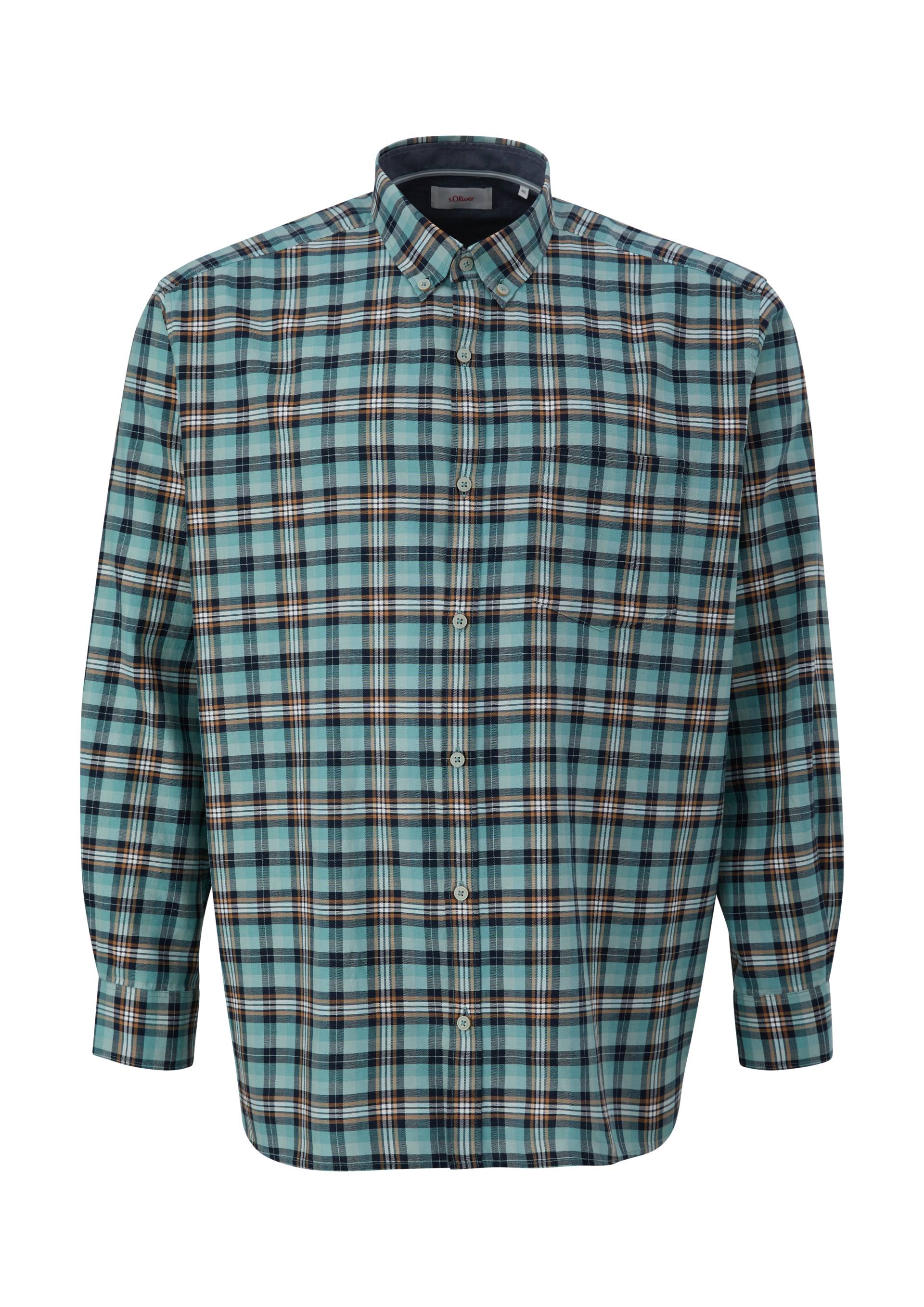 s.Oliver - Regular: Button Down-Hemd, Herren, mehrfarbig|petrol von s.Oliver