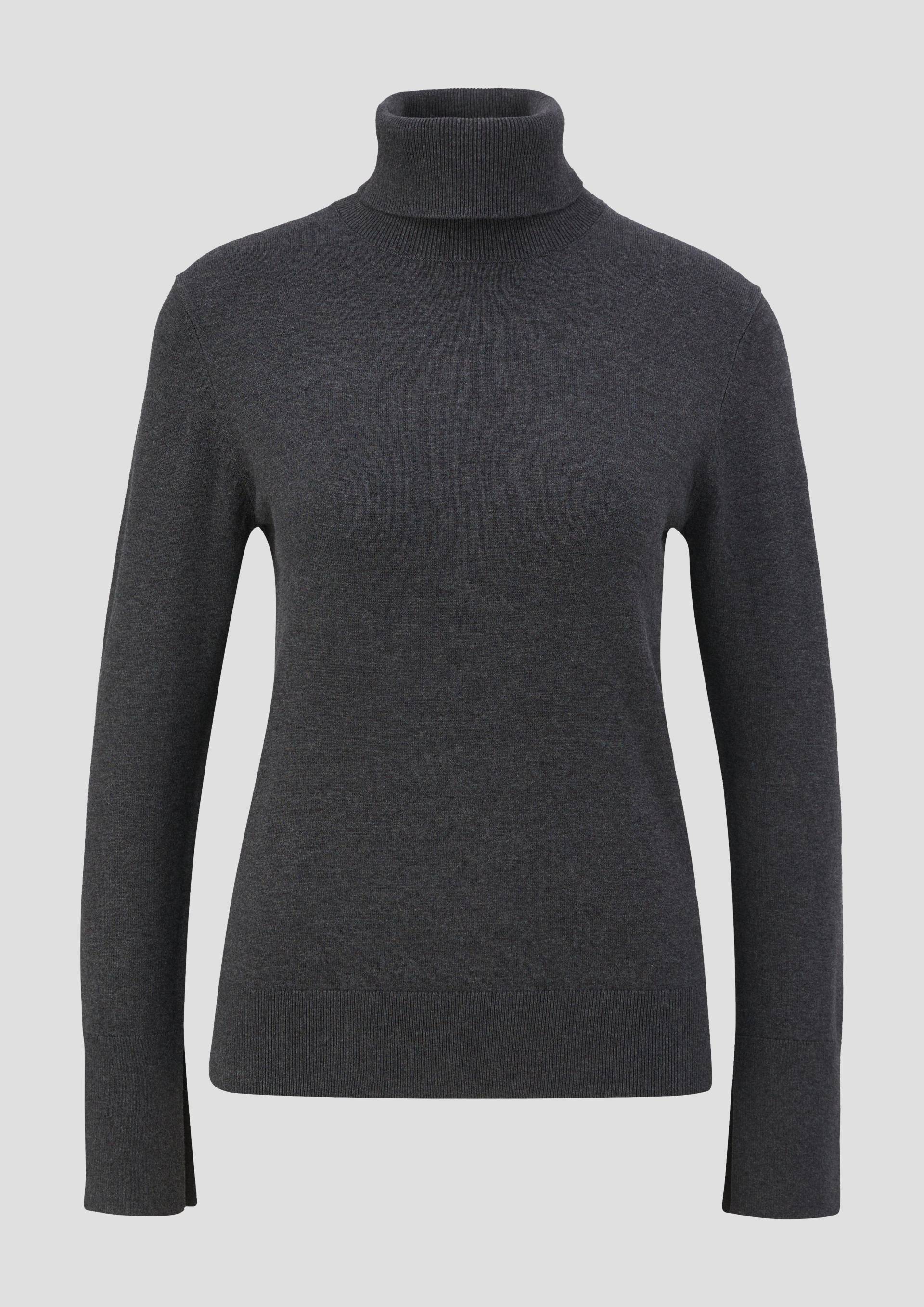 s.Oliver - Strickpullover aus Viskosemix, Damen, grau von s.Oliver