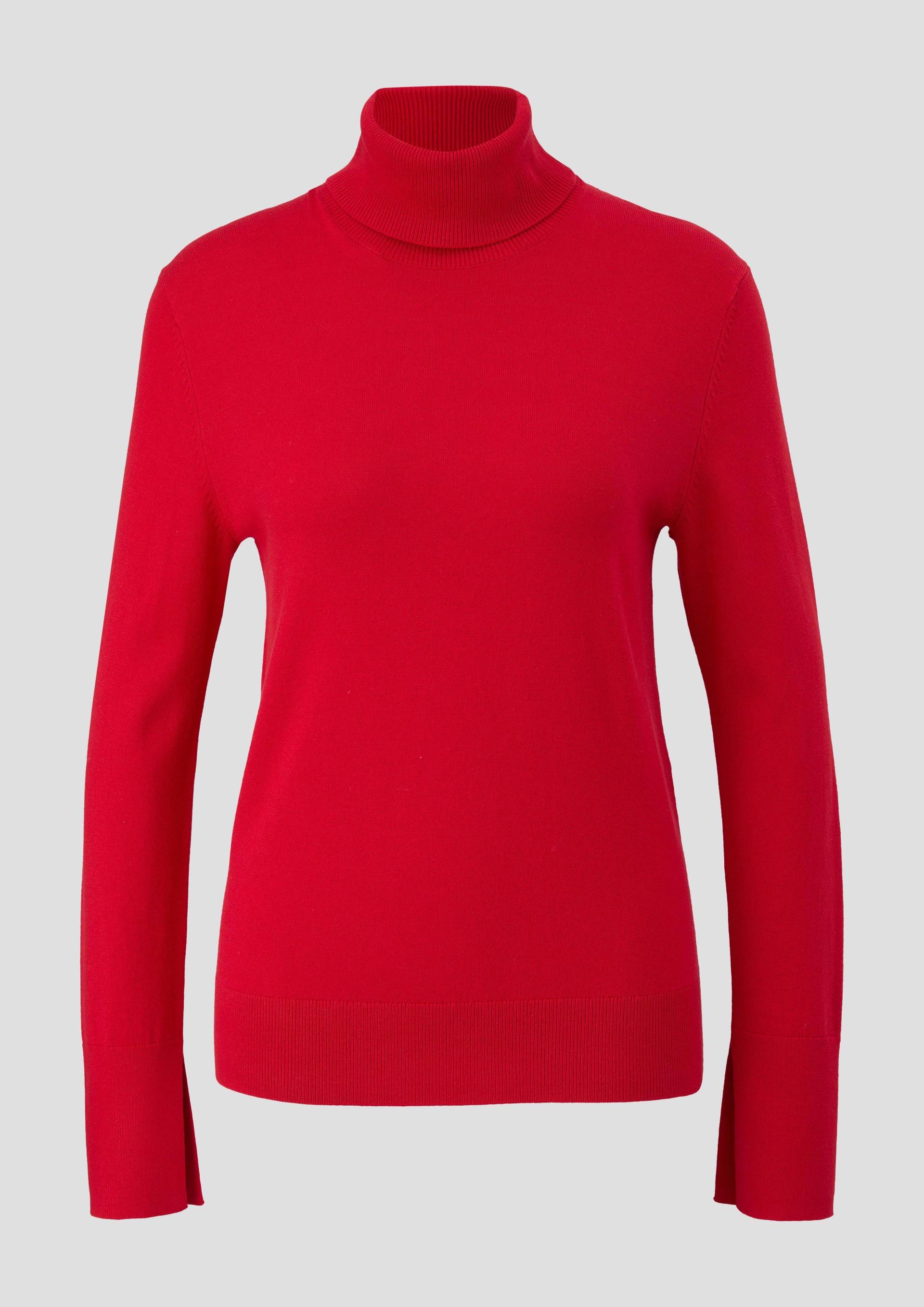 s.Oliver - Strickpullover aus Viskosemix, Damen, rot von s.Oliver