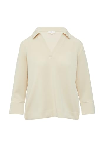 s.Oliver Sweatshirt aus Scuba mit Polokragen beige 44 s.Oliver Sweatshirt aus Scuba mit Polokragen beige 44 von s.Oliver