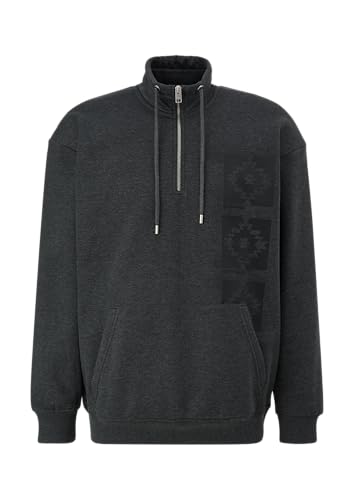 s.Oliver Sweatshirt mit Troyer-Kragen dunkelgrau L s.Oliver Sweatshirt mit Troyer-Kragen dunkelgrau L von s.Oliver