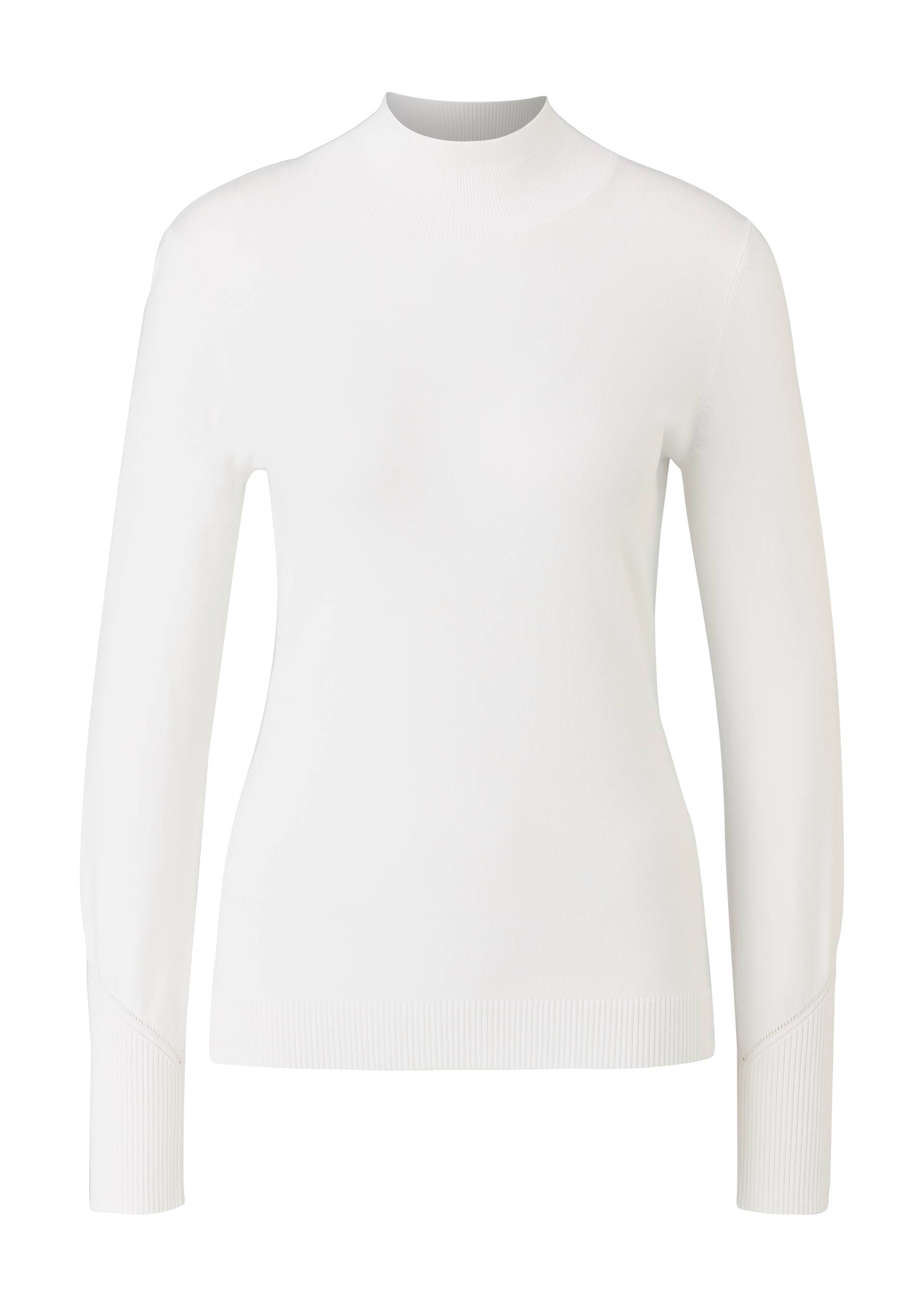 s.Oliver - Turtleneck mit Rippdetails, Damen, creme von s.Oliver