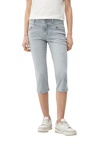 s.Oliver Women's 2127723 Capri-Jeans, Betsy Slim Fit, grau 93Z4, 36 von s.Oliver