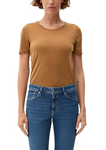 s.Oliver Damen 2122621 T-Shirt, Brown #Ae6938, 36 von s.Oliver