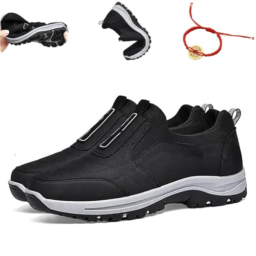 saVgu Daladder Walking-Schuhe, Daladder Orthopädische Schuhe for Herren, Daladder Walking Orthopädische Schuhe, Herren-Wanderschuhe (Color : Black, Size : US-9) von saVgu