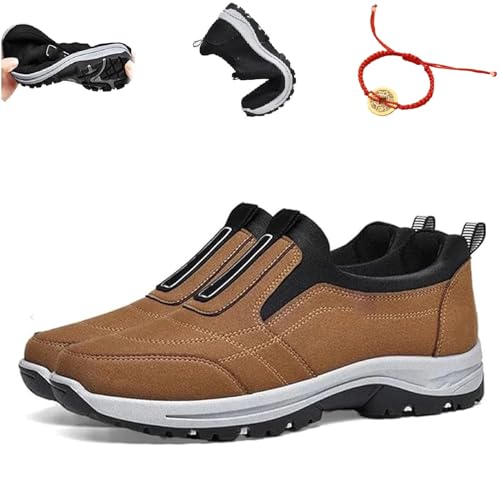 saVgu Daladder Walking-Schuhe, Daladder Orthopädische Schuhe for Herren, Daladder Walking Orthopädische Schuhe, Herren-Wanderschuhe (Color : Brown, Size : US-10.5) von saVgu