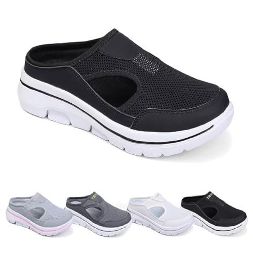 saVgu Orthowalkway Herrenschuhe, lässige Wander-Slipper mit Fußgewölbeunterstützung, bequeme, atmungsaktive Sportsandalen for Herren(Color:Fig-1,Size:US-10) von saVgu