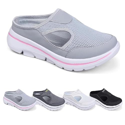 saVgu Orthowalkway Herrenschuhe, lässige Wander-Slipper mit Fußgewölbeunterstützung, bequeme, atmungsaktive Sportsandalen for Herren(Color:Fig-3,Size:US-10) von saVgu