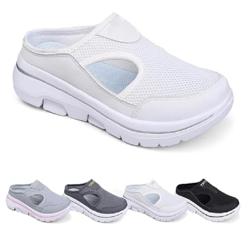 saVgu Orthowalkway Herrenschuhe, lässige Wander-Slipper mit Fußgewölbeunterstützung, bequeme, atmungsaktive Sportsandalen for Herren(Color:Fig-4,Size:US-10) von saVgu