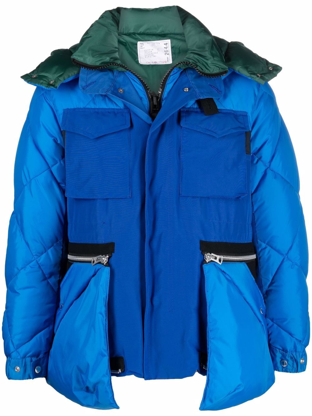 sacai Gefütterte Jacke mit Oversized-Taschen - Blau von sacai