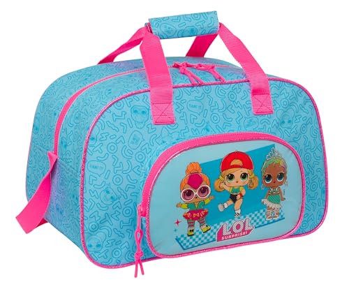 LOL SURPRISE! DIVAS Sporttasche, Rucksack, ideal für Kinder unterschiedlichen Alters, bequem und vielseitig, Qualität und Widerstandsfähigkeit, 40 x 23 x 24 cm, Blau, blau, Estándar, Casual von safta