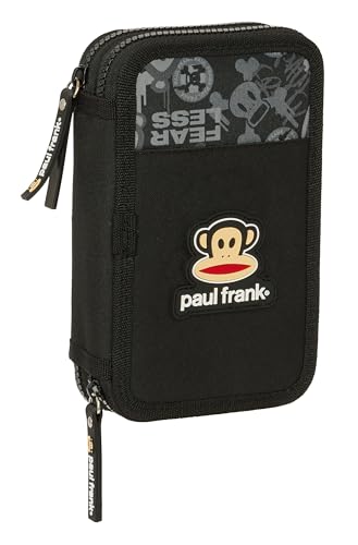 Paul Frank JOIN THE FUN Federmäppchen für Kinder, Federmäppchen mit Farben, mit 28 Utensilien, ideal für Kinder von 5 bis 14 Jahren, bequem und vielseitig, Qualität und Beständigkeit, 12,5 x 4 x 19,5 von safta