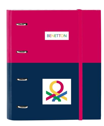 Safta Benetton Cherry Ringordner mit 4 Ringen, 35 cm, mit 100 A4-Blättern, ideal für Kinder verschiedener Altersgruppen, bequem und vielseitig, Qualität und Widerstandsfähigkeit, 27 x 3,5 x 32 cm, Safta Benetton Cherry Ringordner mit 4 Ringen, 35 cm, mit 100 A4-Blättern, ideal für Kinder verschiedener Altersgruppen, bequem und vielseitig, Qualität und Widerstandsfähigkeit, 27 x 3,5 x 32 cm, von safta