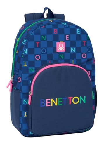 safta Benetton Damero Schulrucksack, anpassbar an Kinderwagen, ideal für Kinder verschiedener Altersgruppen, bequem und vielseitig, Qualität und Widerstandsfähigkeit, marineblau, M, Casual safta Benetton Damero Schulrucksack, anpassbar an Kinderwagen, ideal für Kinder verschiedener Altersgruppen, bequem und vielseitig, Qualität und Widerstandsfähigkeit, marineblau, M, Casual von safta