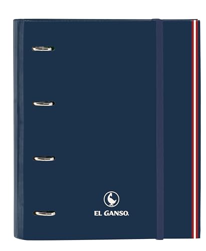 Safta EL Ganso Classic Ringbuch mit 4 Ringen, 35 cm, mit 100 Blatt A4, ideal für Kinder unterschiedlichen Alters, bequem und vielseitig, Qualität und Widerstandsfähigkeit, 27 x 3,5 x 32 cm, von safta