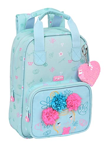 Safta Kinderrucksack Adapt. Recycelte GLOWLAB Kids Cute Doll, hellblau, Estándar, Casual von safta