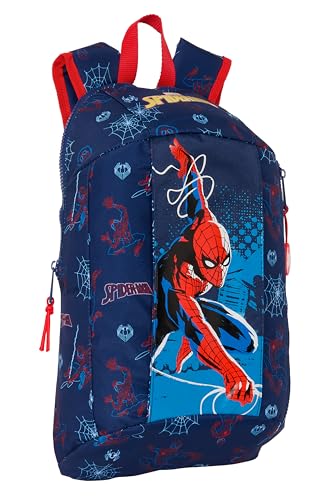 Safta M821a EL KIND Bahia Mini-Rucksack für den täglichen Gebrauch, ideal für Kinder unterschiedlichen Alters, bequem und vielseitig, Qualität und Widerstandsfähigkeit, 22 x 10 x 39 cm, Blau Unisex von safta