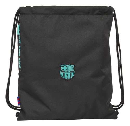 Safta M865 F.C. Barcelona, Sportsack, Schnürverschluss, Rucksack, ideal für Kinder unterschiedlichen Alters, bequem und vielseitig, Qualität und Widerstandsfähigkeit, 35 x 45 cm, Unisex, Kinder (1 von safta