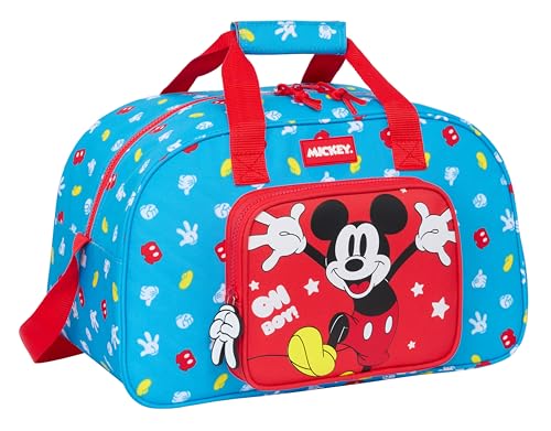 Safta MICKEY MOUSE FANTASTIC - Sporttasche, Rucksack, Ideal für Kinder unterschiedlichen Alters, bequem und vielseitig, Qualität und Widerstandsfähigkeit, 40 x 23 x 24 cm, Blau/Rot, blau/rot, von safta