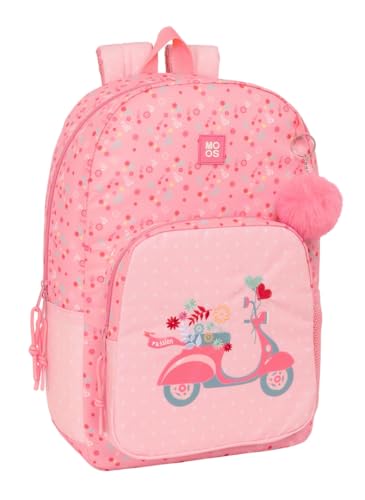 safta Moos Passion Schulrucksack, anpassbar an Kinderwagen, ideal für Kinder verschiedener Altersgruppen, bequem und vielseitig, Qualität und Widerstandsfähigkeit, bunt, M, Casual safta Moos Passion Schulrucksack, anpassbar an Kinderwagen, ideal für Kinder verschiedener Altersgruppen, bequem und vielseitig, Qualität und Widerstandsfähigkeit, bunt, M, Casual von safta