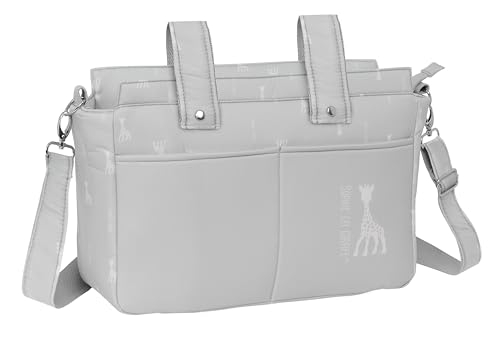 Sophie LA Girafe Mum - Tasche, anpassbar an Kinderwagen, bequem und vielseitig, Qualität und Widerstandsfähigkeit, 46 x 15 x 26 cm, Steingrau, Steingrau, Estándar, Lässig Sophie LA Girafe Mum - Tasche, anpassbar an Kinderwagen, bequem und vielseitig, Qualität und Widerstandsfähigkeit, 46 x 15 x 26 cm, Steingrau, Steingrau, Estándar, Lässig von safta