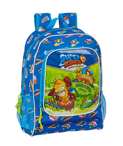 safta Superzings Unisex Kinder Rucksack, blau (Blau) - M522, 320x140x420 mm von safta