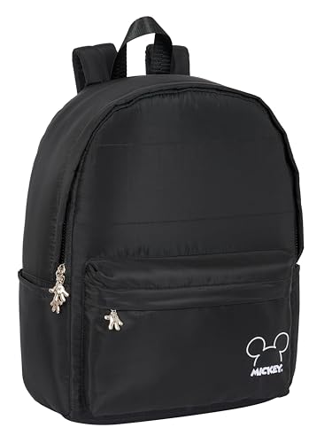 SAFTA Unisex Kinder M902 14,1 Zoll Laptop Rucksack, schwarz/weiß, Estándar, Casual von safta